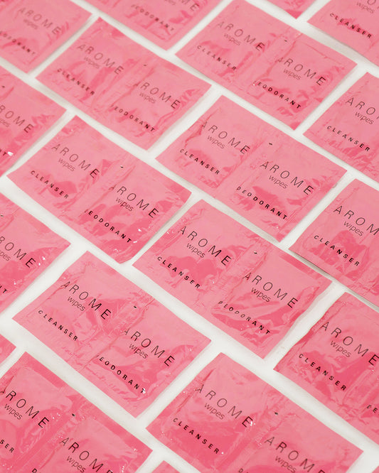Deo wipes on the go